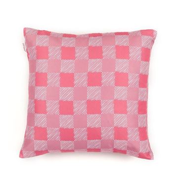 Picture of Pinky Plaid Pillow Cover